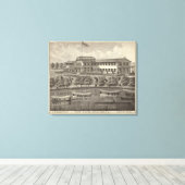 Lake House, Spring Lake, NJ Canvas Afdruk (Insitu (Houten vloer))