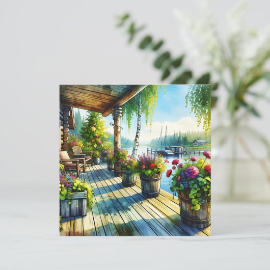 Lake House Uitzicht | Dekdek over de baai kijken (Staand voorkant)