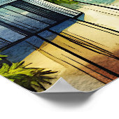 Lake House Uitzicht | Dekdek over de baai kijken Poster (Hoek)