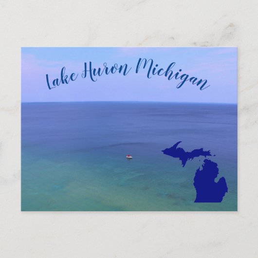 Lake Huron Michigan Briefkaart (Voorkant)