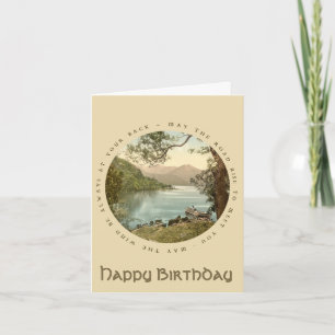Lake in Kerry Ireland  Happy Birthday Card Kaart