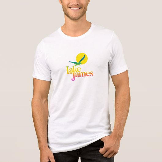 Lake James Mannen Retro Vibes T-shirt (Voorkant)