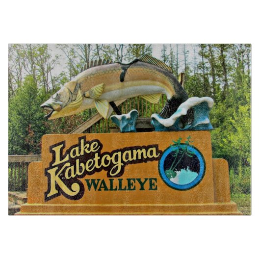 Lake Kabetogama Walleye Cutting Board Snijplank (Voorkant)