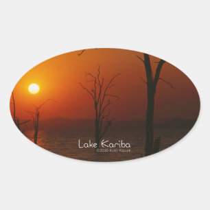 Lake Kariba Ovale Sticker