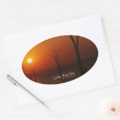 Lake Kariba Ovale Sticker (Envelop)