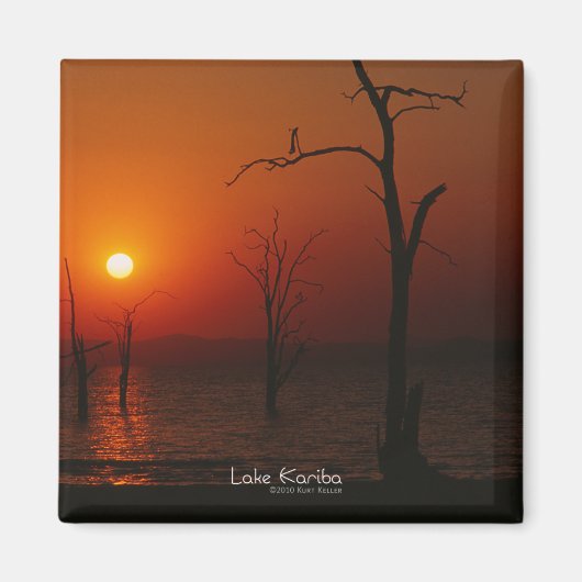 Lake Kariba Sunset Magnet Magneet (Voorkant)