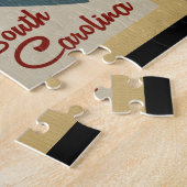 Lake Keowee Fish Vintage Travel Legpuzzel (Zijkant)