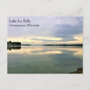 Lake La Belle, Oconomowoc, Wisconsin Briefkaart