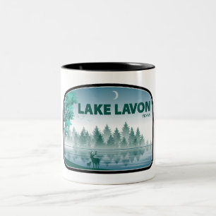 Lake Lavon Texas Herten Tweekleurige Koffiemok