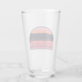 Lake Lavon Texas Red Sunrise Glas (Achterkant)
