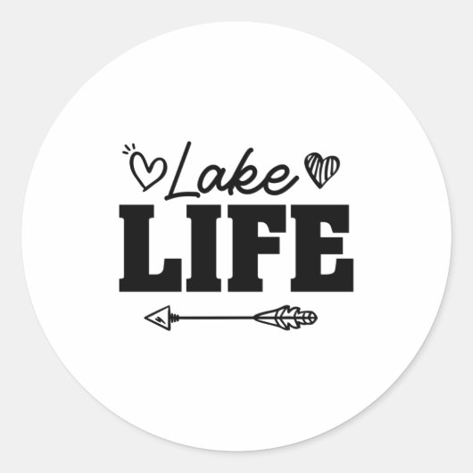 LAKE LEVEN RONDE STICKER (Voorkant)