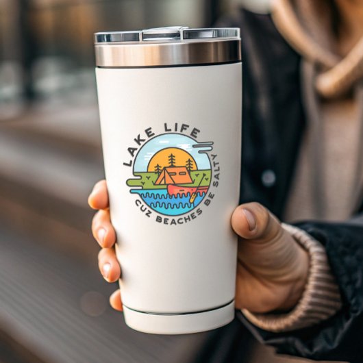 Lake Life Beach Funny Camping | Sticker Die-Cut