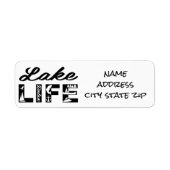 **LAKE LIFE** ÉTIQUETTE D'ADRESSE DE RETOUR (Devant)