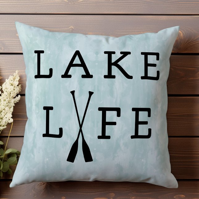 Lake Life Fun Blue Water Summer House Kussen (Creator heeft geüpload)