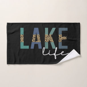 Lake Life Happy Place Cheetah Imprimer Typographie