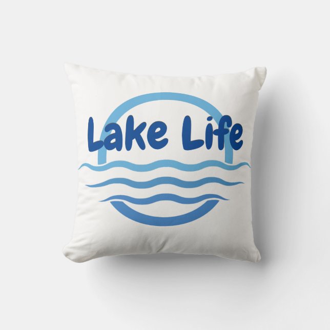 Lake Life Kussen (Voorkant)