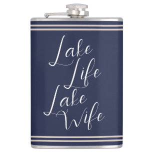 Lake Life Nautical Bachelorette Party Vrouw Heupfles
