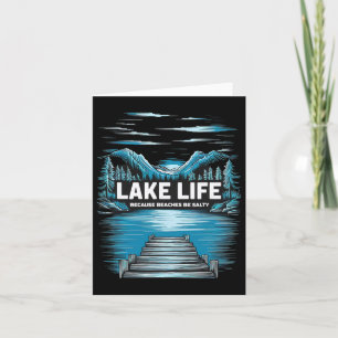 Lake Life Quote Avontuur Natuur Bergen Wandelen Kaart