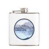 Lake Life Reflection Heupfles (Voorkant)