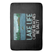 Lake Life Salty Beaches Badmat (Voorkant Verticaal)