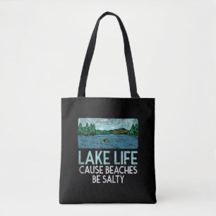Lake Life Salty Beaches Draagtas
