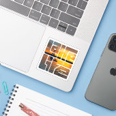 Lake Life Sticker (Laptop met iPhone)
