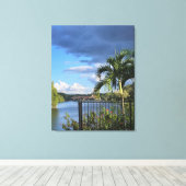 Lake Life Stretched Canvas Print (Insitu (Houten vloer))