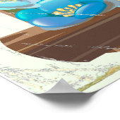 Lake Louise, Alberta Affiche de voyage du Canada (Coin)