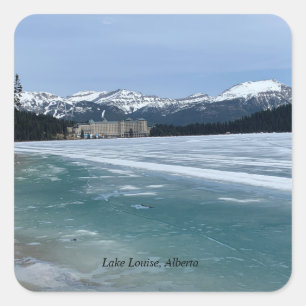 Lake Louise, Alberta Canadese Rockies Vierkante Sticker