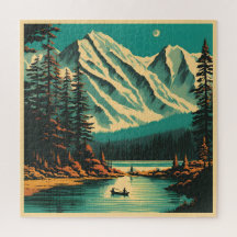 Lake Louise Banff Nationaal Park Retro Reis