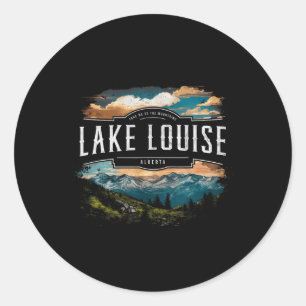 Lake Louise bergen Alberta Wandelen Buiten Activit Ronde Sticker