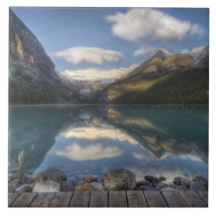 Lake Louise bij zonsopgang, Banff National Park, Tegeltje