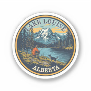 Lake Louise Canada Reis Cadeau Banff Nationaal Par Sticker