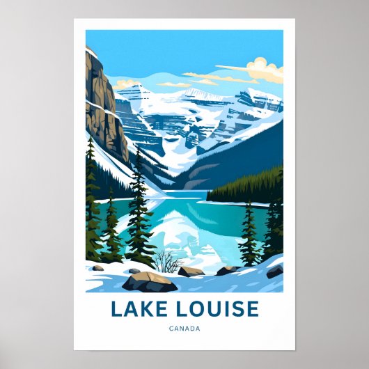Lake Louise Canada Reisprint Poster (Voorkant)