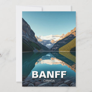 Lake Louise in het Banff National Park Canada Feestdagenkaart