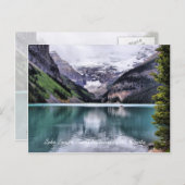 Lake Louise Parc national Banff Alberta Carte post (Devant / Derrière)