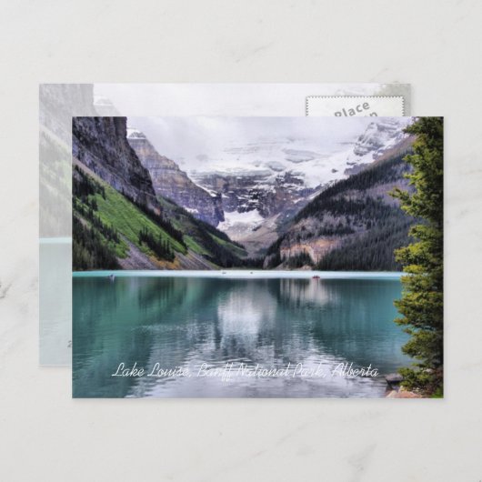 Lake Louise Parc national Banff Alberta Carte post (Devant / Derrière)
