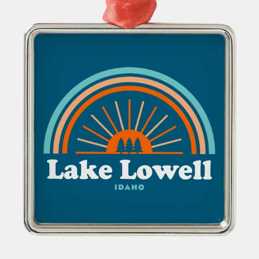 Lake Lowell Idaho Rainbow Metalen Ornament (Voorkant)