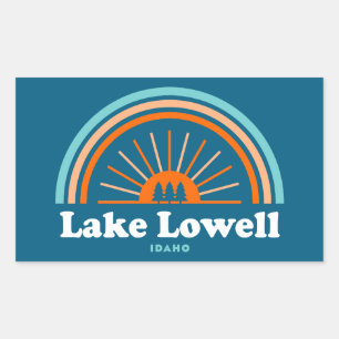 Lake Lowell Idaho Rainbow Rechthoekige Sticker