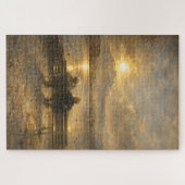 Lake Lucerne Switzerland Couple Sunset Art Puzzle (Horizontal)