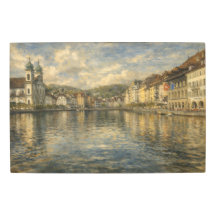 Lake Lucerne Switzerland Jesuit Church Metal Art