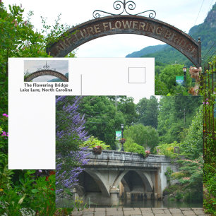 Lake Lure Flowering Bridge North Carolina Foto Briefkaart