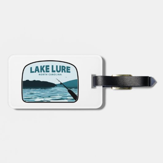 Lake Lure North Carolina Gevist Rod Bagagelabel (Achterkant horizontaal)