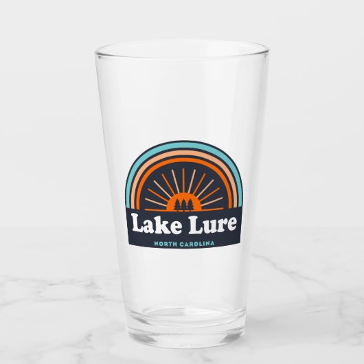 Lake Lure North Carolina Rainbow Glas (Voorkant)