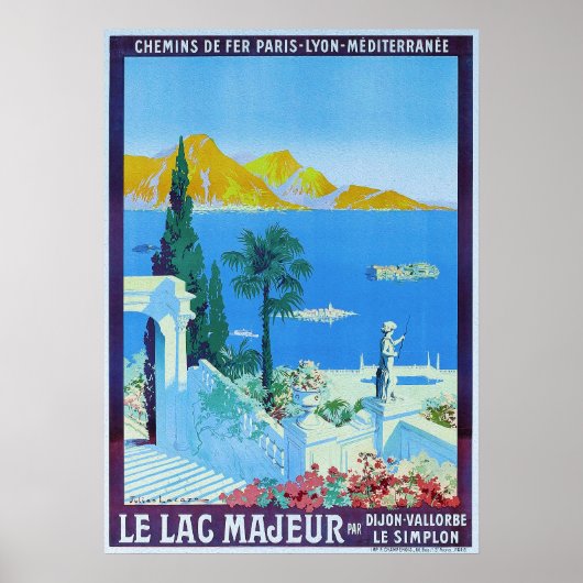 Lake Maggiore Reisposter Poster (Voorkant)