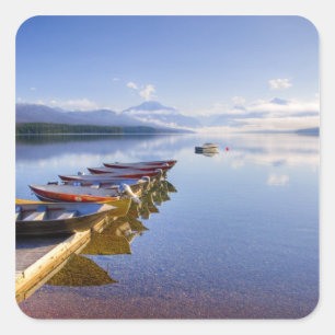 Lake McDonald, Glacier National Park, Montana, Vierkante Sticker