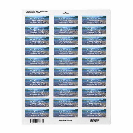 Lake McDonald II Etiket (Full Sheet)