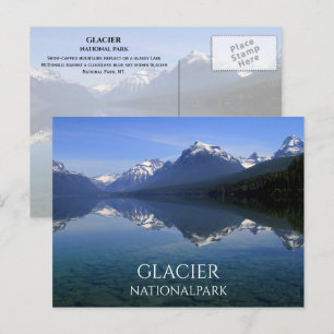 Lake McDonald, Mountain Reflection, Glacier NP Briefkaart