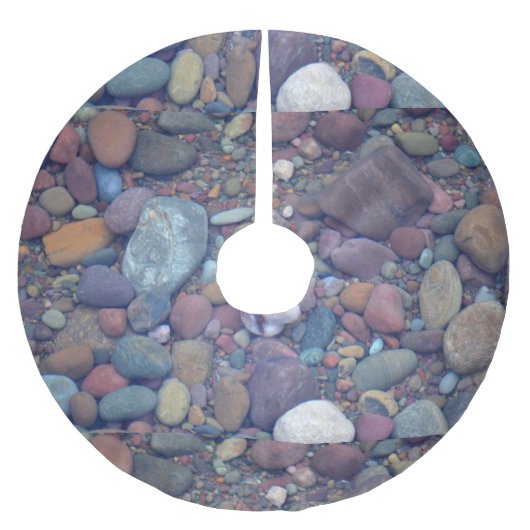 Lake McDonald Rocks Kerstboom Rok (Voorkant)