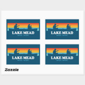 Lake Mead Nevada Arizona Canoe Rechthoekige Sticker (Vel)